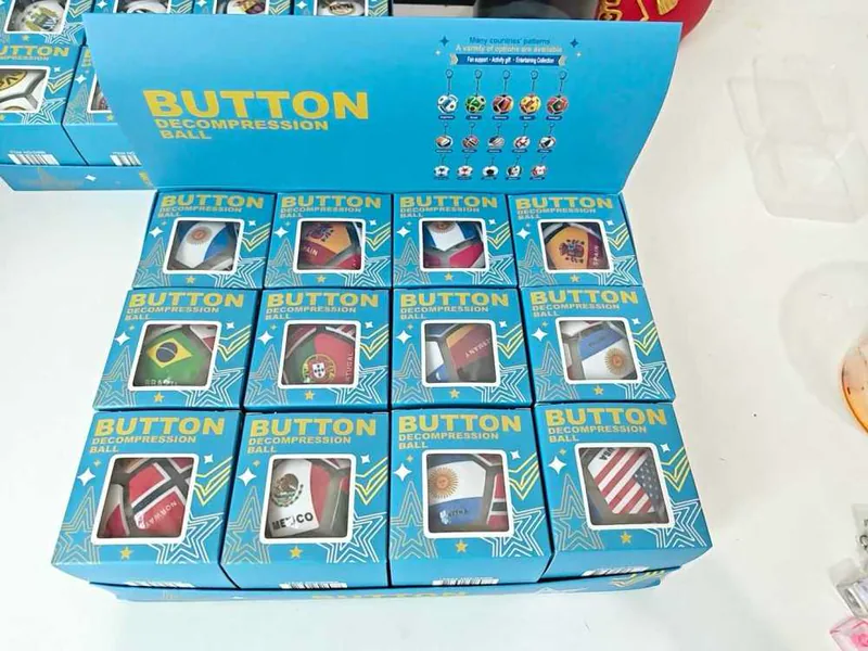 Wholesale of Cross-Border Soccer-Themed Stress Relief Button