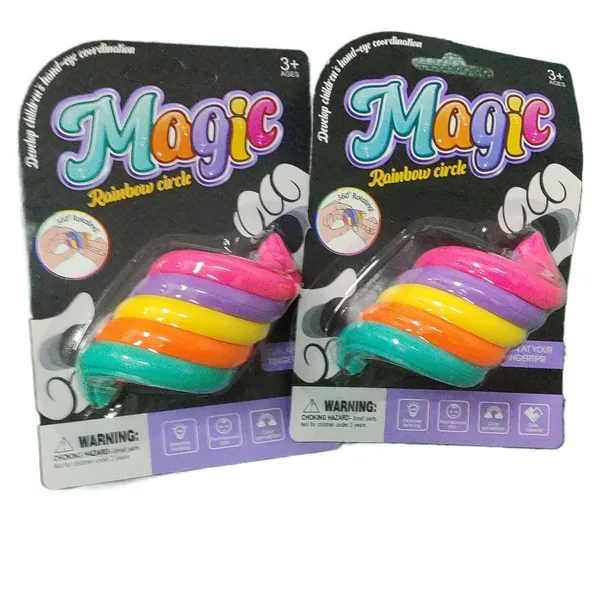 Rainbow Spinning Ring Stress-Relief Toy(24PCS/BOX)