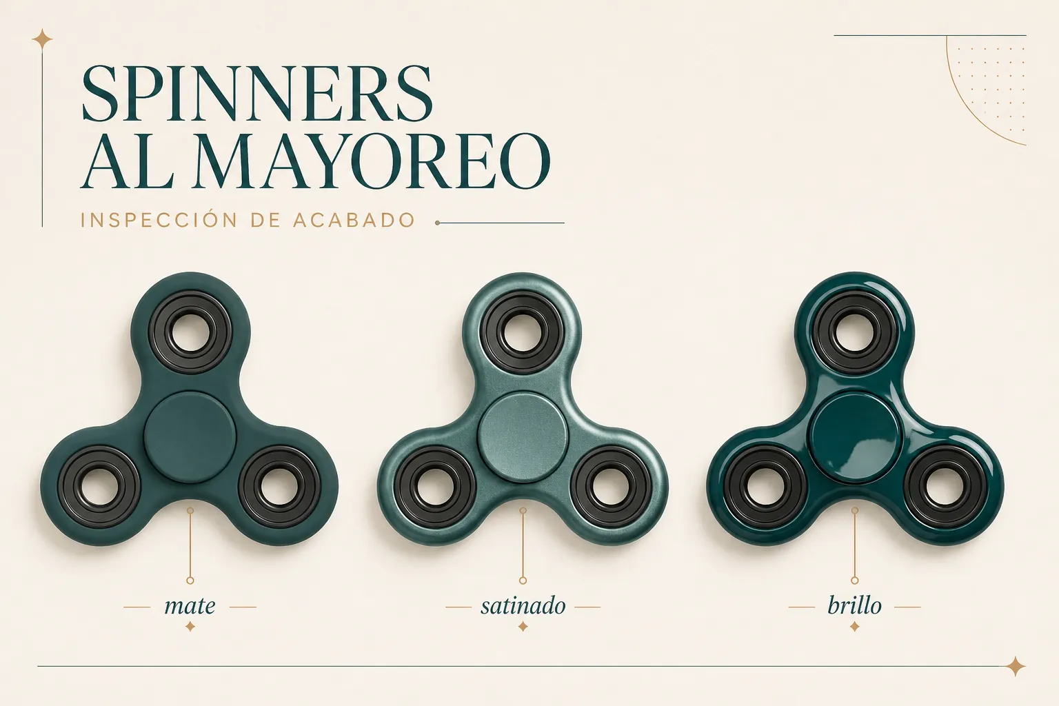 Explanatory diagram for spinners al mayoreo: preguntas de fábrica y calidad para compradores de spinners