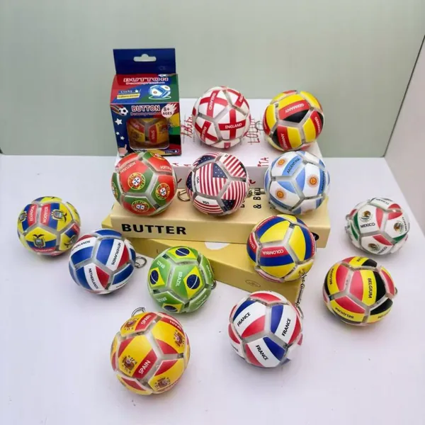 Wholesale of Cross-Border Soccer-Themed Stress Relief Button