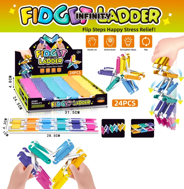 Juguete Antiestrés Escalera Giroscópica Flip-Flop (24 piezas/caja) – Apretitos