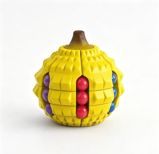 CPS351207 Durian Magic Bean Fruit Cube Stress-Relief Finger Spinner