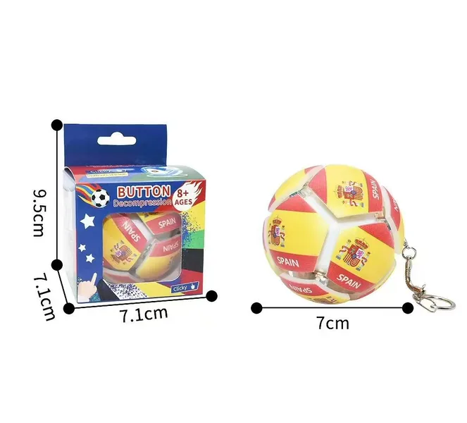 Balón de Fútbol Descompresor con Botón – Apretitos