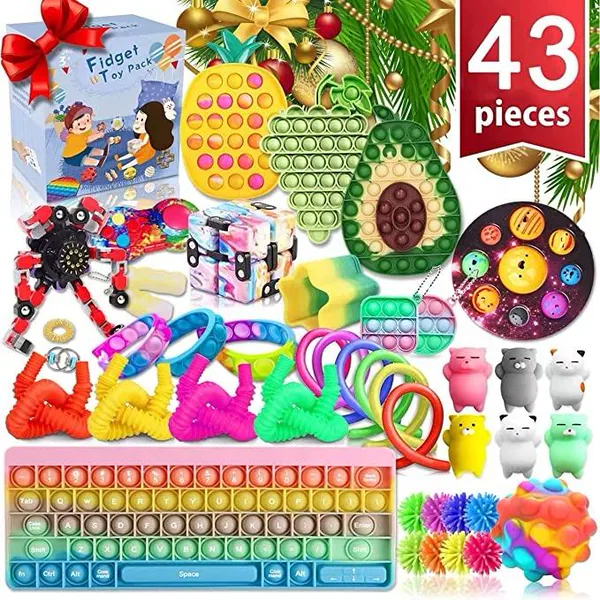 Set de Juguetes Fidget Antiestrés de Silicona