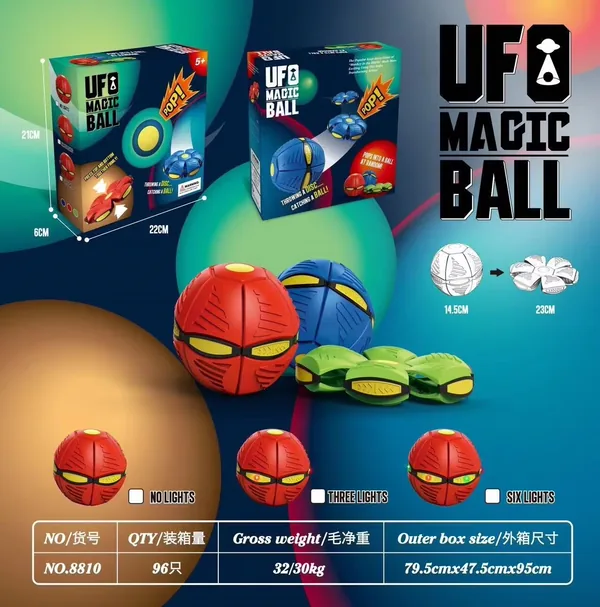 Pelota Mágica 2 en 1 con 3 Luces LED – Apretitos