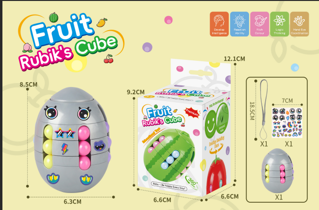 Set Giratorio Anti-Estrés Top & Cubo – 2 Piezas, 360°