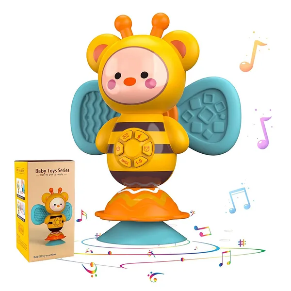 Juguete Giratorio de Ventosa con Música para Silla Alta Honey
