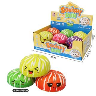 Caja Exhibidora de Squishy Conejo Rayas de Cebra – Apretitos